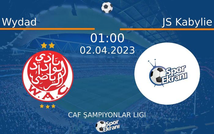 02 Nisan 2023 Wydad vs JS Kabylie maçı Hangi Kanalda Saat Kaçta Yayınlanacak? 02 Nisan 2023 Wydad vs JS Kabylie maçı Hangi Kanalda Saat Kaçta Yayınlanacak?