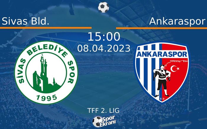 08 Nisan 2023 Sivas Bld. vs Ankaraspor maçı Hangi Kanalda Saat Kaçta Yayınlanacak? 08 Nisan 2023 Sivas Bld. vs Ankaraspor maçı Hangi Kanalda Saat Kaçta Yayınlanacak?