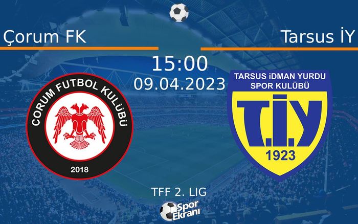 09 Nisan 2023 Çorum FK vs Tarsus İY maçı Hangi Kanalda Saat Kaçta Yayınlanacak? 09 Nisan 2023 Çorum FK vs Tarsus İY maçı Hangi Kanalda Saat Kaçta Yayınlanacak?