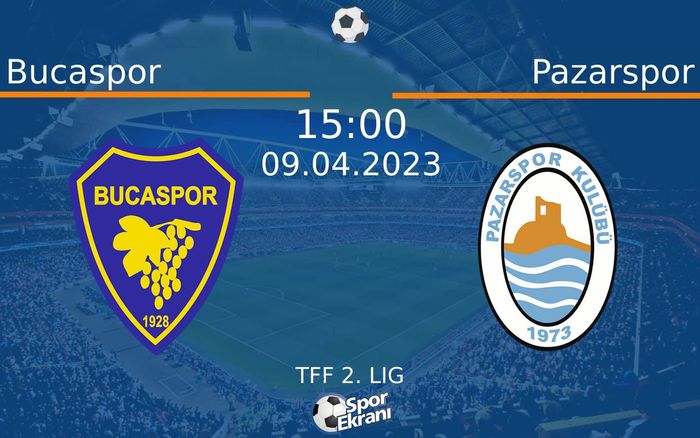 09 Nisan 2023 Bucaspor vs Pazarspor maçı Hangi Kanalda Saat Kaçta Yayınlanacak? 09 Nisan 2023 Bucaspor vs Pazarspor maçı Hangi Kanalda Saat Kaçta Yayınlanacak?