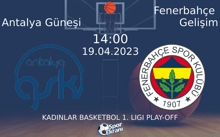 19 Nisan 2023 Antalya Güneşi vs Fenerbahçe Gelişim maçı Hangi Kanalda Saat Kaçta Yayınlanacak? 19 Nisan 2023 Antalya Güneşi vs Fenerbahçe Gelişim maçı Hangi Kanalda Saat Kaçta Yayınlanacak?