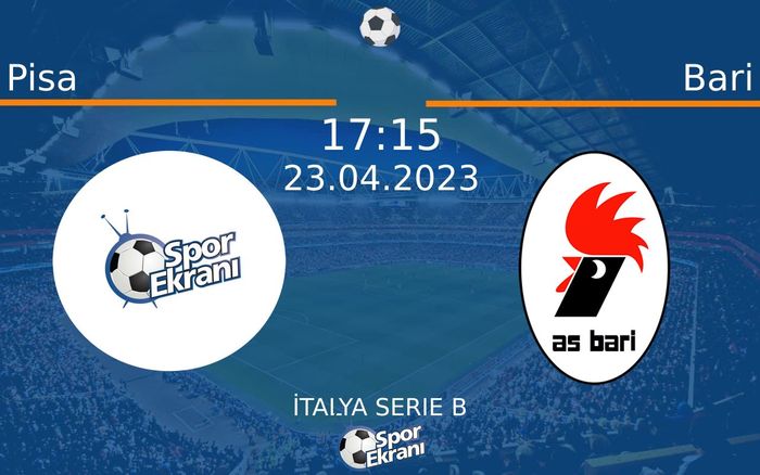 23 Nisan 2023 Pisa vs Bari maçı Hangi Kanalda Saat Kaçta Yayınlanacak? 23 Nisan 2023 Pisa vs Bari maçı Hangi Kanalda Saat Kaçta Yayınlanacak?