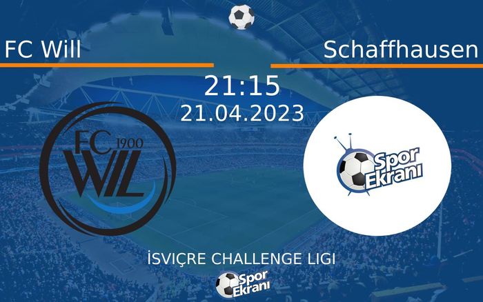 21 Nisan 2023 FC Will vs Schaffhausen maçı Hangi Kanalda Saat Kaçta Yayınlanacak? 21 Nisan 2023 FC Will vs Schaffhausen maçı Hangi Kanalda Saat Kaçta Yayınlanacak?