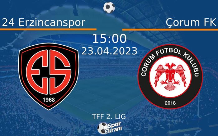 23 Nisan 2023 24 Erzincanspor vs Çorum FK maçı Hangi Kanalda Saat Kaçta Yayınlanacak? 23 Nisan 2023 24 Erzincanspor vs Çorum FK maçı Hangi Kanalda Saat Kaçta Yayınlanacak?