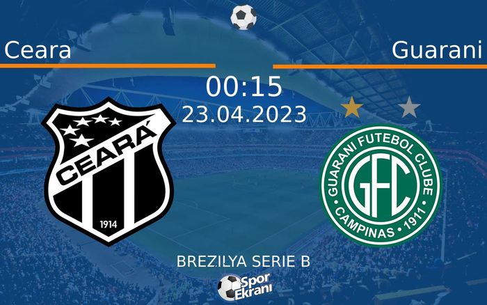 23 Nisan 2023 Ceara vs Guarani maçı Hangi Kanalda Saat Kaçta Yayınlanacak? 23 Nisan 2023 Ceara vs Guarani maçı Hangi Kanalda Saat Kaçta Yayınlanacak?