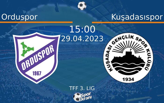 29 Nisan 2023 Orduspor vs Kuşadasıspor maçı Hangi Kanalda Saat Kaçta Yayınlanacak? 29 Nisan 2023 Orduspor vs Kuşadasıspor maçı Hangi Kanalda Saat Kaçta Yayınlanacak?
