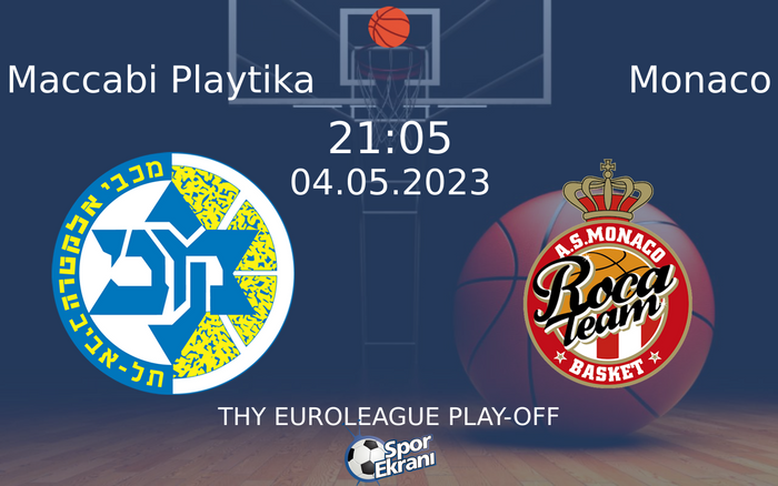 04 Mayıs 2023 Maccabi Playtika vs Monaco maçı Hangi Kanalda Saat Kaçta Yayınlanacak? 04 Mayıs 2023 Maccabi Playtika vs Monaco maçı Hangi Kanalda Saat Kaçta Yayınlanacak?
