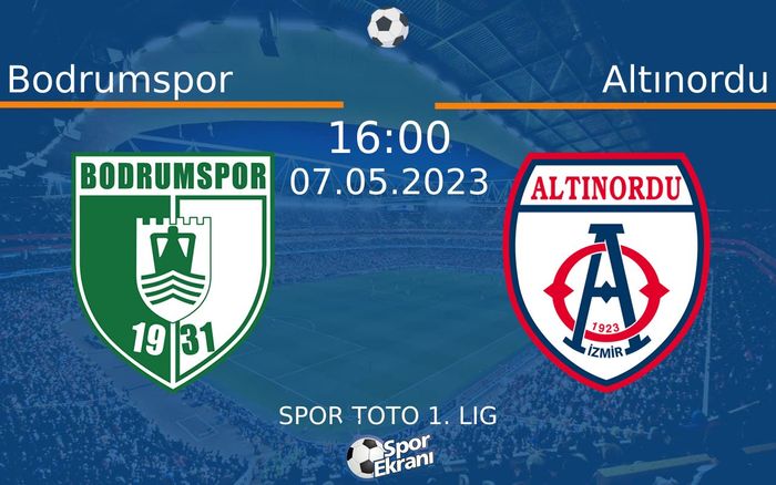 07 Mayıs 2023 Bodrumspor vs Altınordu maçı Hangi Kanalda Saat Kaçta Yayınlanacak? 07 Mayıs 2023 Bodrumspor vs Altınordu maçı Hangi Kanalda Saat Kaçta Yayınlanacak?