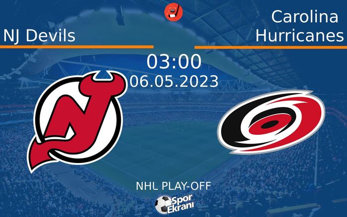06 Mayıs 2023 NJ Devils vs Carolina Hurricanes maçı Hangi Kanalda Saat Kaçta Yayınlanacak? 06 Mayıs 2023 NJ Devils vs Carolina Hurricanes maçı Hangi Kanalda Saat Kaçta Yayınlanacak?