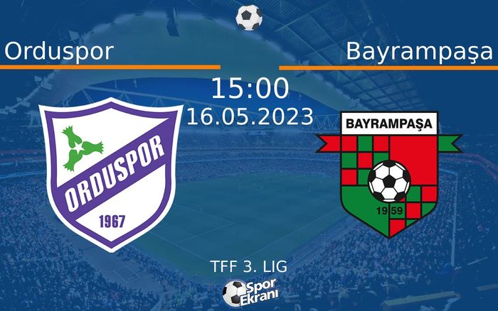 16 Mayıs 2023 Orduspor vs Bayrampaşa maçı Hangi Kanalda Saat Kaçta Yayınlanacak? 16 Mayıs 2023 Orduspor vs Bayrampaşa maçı Hangi Kanalda Saat Kaçta Yayınlanacak?