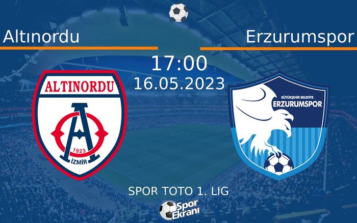 16 Mayıs 2023 Altınordu vs Erzurumspor maçı Hangi Kanalda Saat Kaçta Yayınlanacak? 16 Mayıs 2023 Altınordu vs Erzurumspor maçı Hangi Kanalda Saat Kaçta Yayınlanacak?