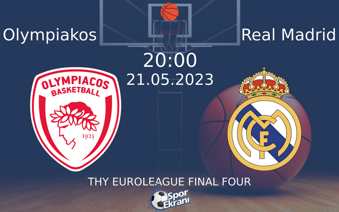 21 Mayıs 2023 Olympiakos vs Real Madrid maçı Hangi Kanalda Saat Kaçta Yayınlanacak? 21 Mayıs 2023 Olympiakos vs Real Madrid maçı Hangi Kanalda Saat Kaçta Yayınlanacak?