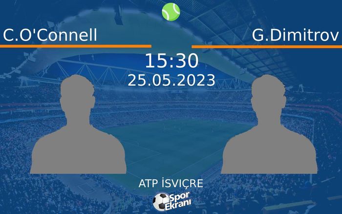 25 Mayıs 2023 C.O'Connell vs G.Dimitrov maçı Hangi Kanalda Saat Kaçta Yayınlanacak?