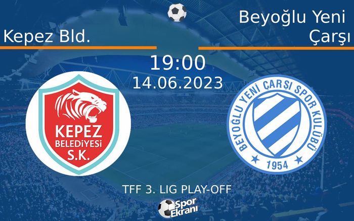 14 Haziran 2023 Kepez Bld. vs Beyoğlu Yeni Çarşı maçı Hangi Kanalda Saat Kaçta Yayınlanacak? 14 Haziran 2023 Kepez Bld. vs Beyoğlu Yeni Çarşı maçı Hangi Kanalda Saat Kaçta Yayınlanacak?