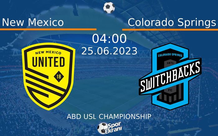 25 Haziran 2023 New Mexico vs Colorado Springs maçı Hangi Kanalda Saat Kaçta Yayınlanacak? 25 Haziran 2023 New Mexico vs Colorado Springs maçı Hangi Kanalda Saat Kaçta Yayınlanacak?