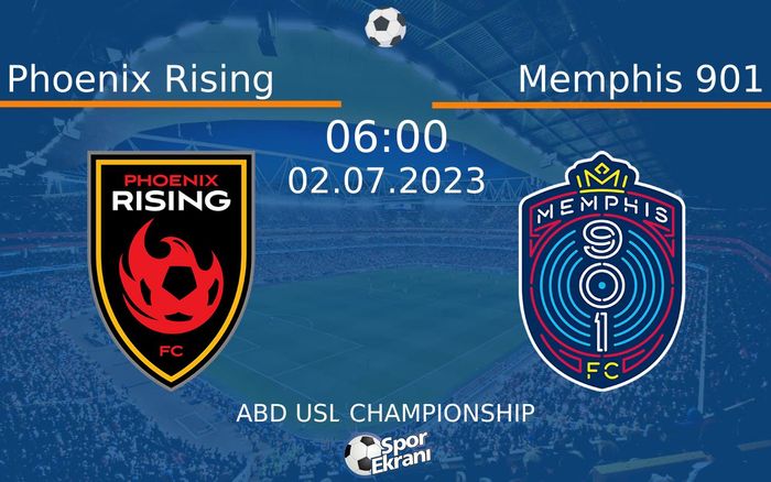02 Temmuz 2023 Phoenix Rising vs Memphis 901 maçı Hangi Kanalda Saat Kaçta Yayınlanacak? 02 Temmuz 2023 Phoenix Rising vs Memphis 901 maçı Hangi Kanalda Saat Kaçta Yayınlanacak?
