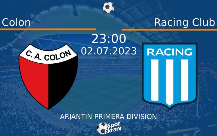 02 Temmuz 2023 Colon vs Racing Club maçı Hangi Kanalda Saat Kaçta Yayınlanacak? 02 Temmuz 2023 Colon vs Racing Club maçı Hangi Kanalda Saat Kaçta Yayınlanacak?