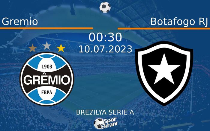 10 Temmuz 2023 Gremio vs Botafogo RJ maçı Hangi Kanalda Saat Kaçta Yayınlanacak? 10 Temmuz 2023 Gremio vs Botafogo RJ maçı Hangi Kanalda Saat Kaçta Yayınlanacak?
