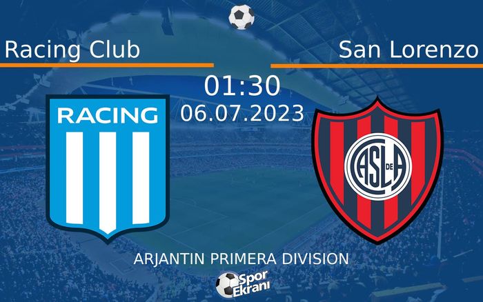 06 Temmuz 2023 Racing Club vs San Lorenzo maçı Hangi Kanalda Saat Kaçta Yayınlanacak? 06 Temmuz 2023 Racing Club vs San Lorenzo maçı Hangi Kanalda Saat Kaçta Yayınlanacak?