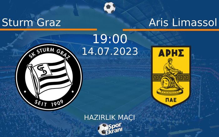 14 Temmuz 2023 Sturm Graz vs Aris Limassol maçı Hangi Kanalda Saat Kaçta Yayınlanacak? 14 Temmuz 2023 Sturm Graz vs Aris Limassol maçı Hangi Kanalda Saat Kaçta Yayınlanacak?