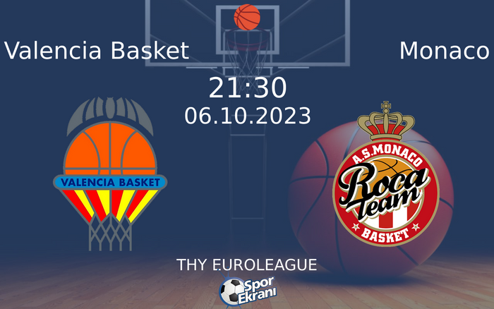 06 Ekim 2023 Valencia Basket vs Monaco maçı Hangi Kanalda Saat Kaçta Yayınlanacak? 06 Ekim 2023 Valencia Basket vs Monaco maçı Hangi Kanalda Saat Kaçta Yayınlanacak?