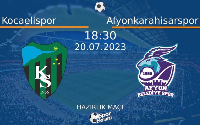 20 Temmuz 2023 Kocaelispor vs Afyonkarahisarspor maçı Hangi Kanalda Saat Kaçta Yayınlanacak? 20 Temmuz 2023 Kocaelispor vs Afyonkarahisarspor maçı Hangi Kanalda Saat Kaçta Yayınlanacak?