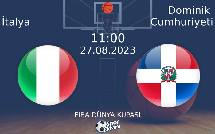 27 Ağustos 2023 İtalya vs Dominik Cumhuriyeti maçı Hangi Kanalda Saat Kaçta Yayınlanacak? 27 Ağustos 2023 İtalya vs Dominik Cumhuriyeti maçı Hangi Kanalda Saat Kaçta Yayınlanacak?