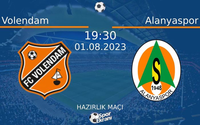 01 Ağustos 2023 Volendam vs Alanyaspor maçı Hangi Kanalda Saat Kaçta Yayınlanacak? 01 Ağustos 2023 Volendam vs Alanyaspor maçı Hangi Kanalda Saat Kaçta Yayınlanacak?