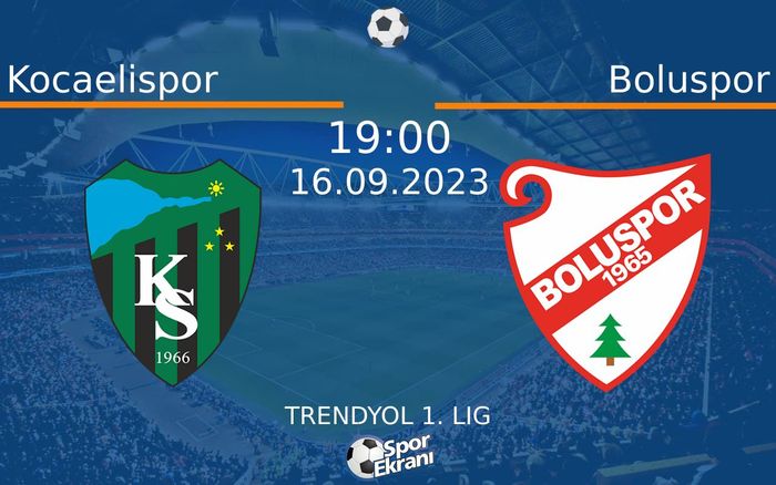 16 Eylül 2023 Kocaelispor vs Boluspor maçı Hangi Kanalda Saat Kaçta Yayınlanacak? 16 Eylül 2023 Kocaelispor vs Boluspor maçı Hangi Kanalda Saat Kaçta Yayınlanacak?