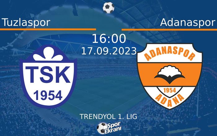 17 Eylül 2023 Tuzlaspor vs Adanaspor maçı Hangi Kanalda Saat Kaçta Yayınlanacak? 17 Eylül 2023 Tuzlaspor vs Adanaspor maçı Hangi Kanalda Saat Kaçta Yayınlanacak?