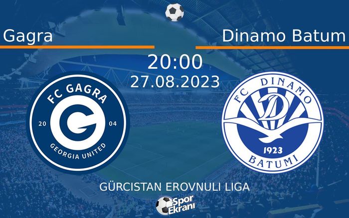 27 Ağustos 2023 Gagra vs Dinamo Batum maçı Hangi Kanalda Saat Kaçta Yayınlanacak? 27 Ağustos 2023 Gagra vs Dinamo Batum maçı Hangi Kanalda Saat Kaçta Yayınlanacak?
