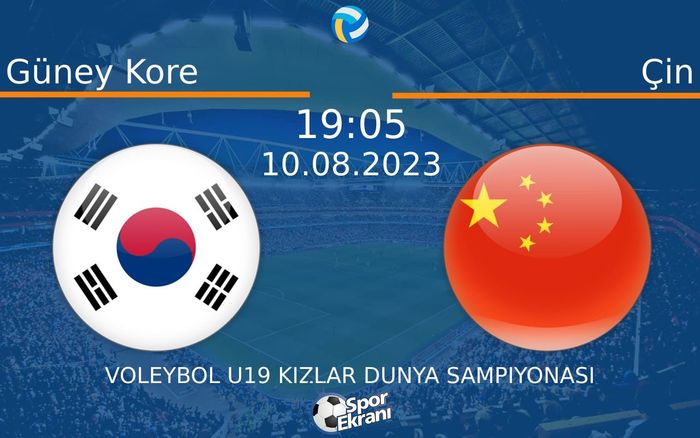 10 Ağustos 2023 Güney Kore vs Çin maçı Hangi Kanalda Saat Kaçta Yayınlanacak? 10 Ağustos 2023 Güney Kore vs Çin maçı Hangi Kanalda Saat Kaçta Yayınlanacak?