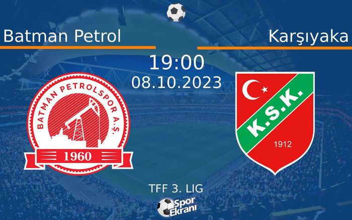 08 Ekim 2023 Batman Petrol vs Karşıyaka maçı Hangi Kanalda Saat Kaçta Yayınlanacak? 08 Ekim 2023 Batman Petrol vs Karşıyaka maçı Hangi Kanalda Saat Kaçta Yayınlanacak?