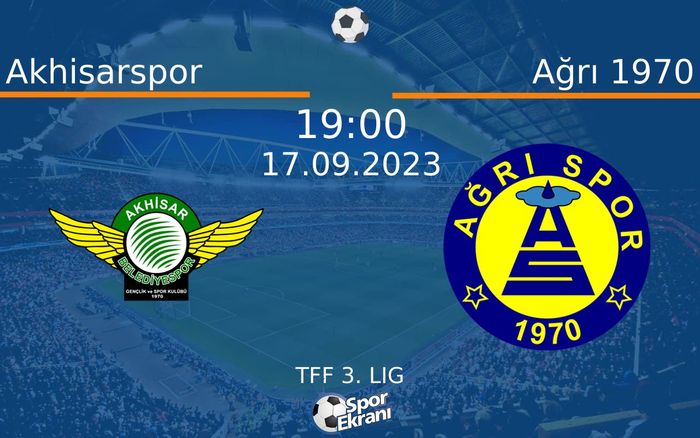 17 Eylül 2023 Akhisarspor vs Ağrı 1970 maçı Hangi Kanalda Saat Kaçta Yayınlanacak? 17 Eylül 2023 Akhisarspor vs Ağrı 1970 maçı Hangi Kanalda Saat Kaçta Yayınlanacak?