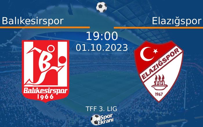 01 Ekim 2023 Balıkesirspor vs Elazığspor maçı Hangi Kanalda Saat Kaçta Yayınlanacak? 01 Ekim 2023 Balıkesirspor vs Elazığspor maçı Hangi Kanalda Saat Kaçta Yayınlanacak?