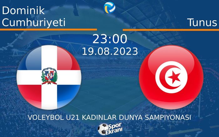 19 Ağustos 2023 Dominik Cumhuriyeti vs Tunus maçı Hangi Kanalda Saat Kaçta Yayınlanacak?