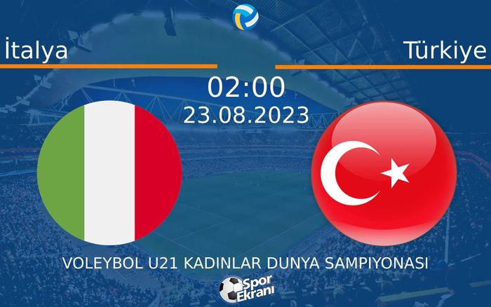 23 Ağustos 2023 İtalya vs Türkiye maçı Hangi Kanalda Saat Kaçta Yayınlanacak? 23 Ağustos 2023 İtalya vs Türkiye maçı Hangi Kanalda Saat Kaçta Yayınlanacak?