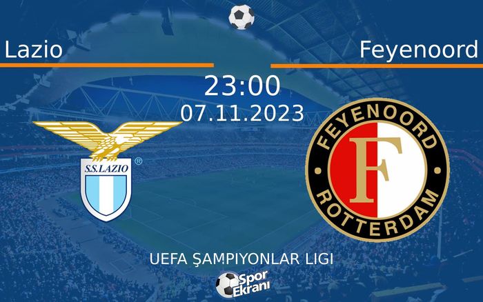 07 Kasım 2023 Lazio vs Feyenoord maçı Hangi Kanalda Saat Kaçta Yayınlanacak? 07 Kasım 2023 Lazio vs Feyenoord maçı Hangi Kanalda Saat Kaçta Yayınlanacak?