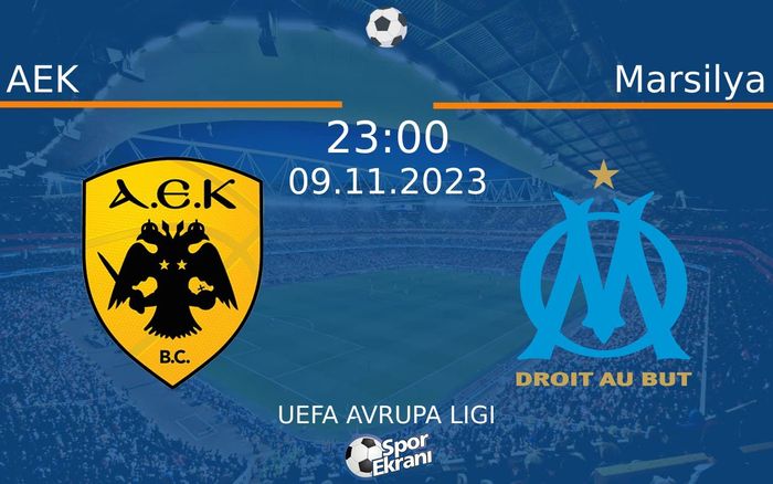 09 Kasım 2023 AEK vs Marsilya maçı Hangi Kanalda Saat Kaçta Yayınlanacak? 09 Kasım 2023 AEK vs Marsilya maçı Hangi Kanalda Saat Kaçta Yayınlanacak?