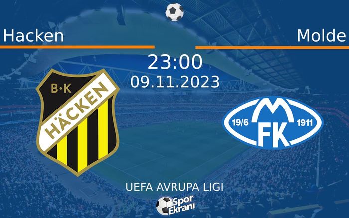 09 Kasım 2023 Hacken vs Molde maçı Hangi Kanalda Saat Kaçta Yayınlanacak? 09 Kasım 2023 Hacken vs Molde maçı Hangi Kanalda Saat Kaçta Yayınlanacak?