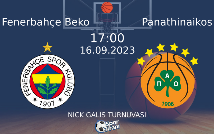16 Eylül 2023 Fenerbahçe Beko vs Panathinaikos maçı Hangi Kanalda Saat Kaçta Yayınlanacak? 16 Eylül 2023 Fenerbahçe Beko vs Panathinaikos maçı Hangi Kanalda Saat Kaçta Yayınlanacak?