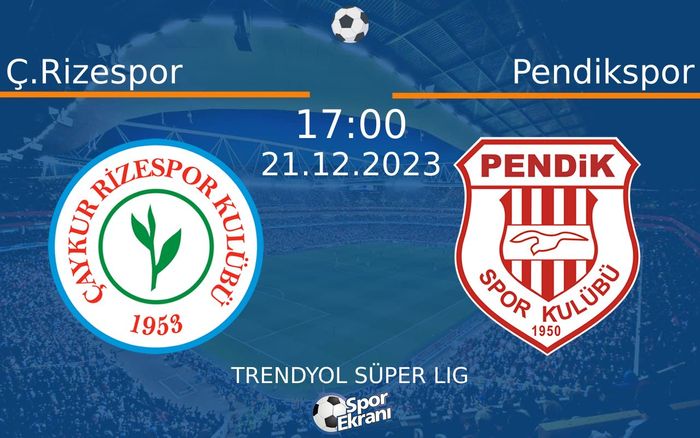 21 Aralık 2023 Ç.Rizespor vs Pendikspor maçı Hangi Kanalda Saat Kaçta Yayınlanacak?