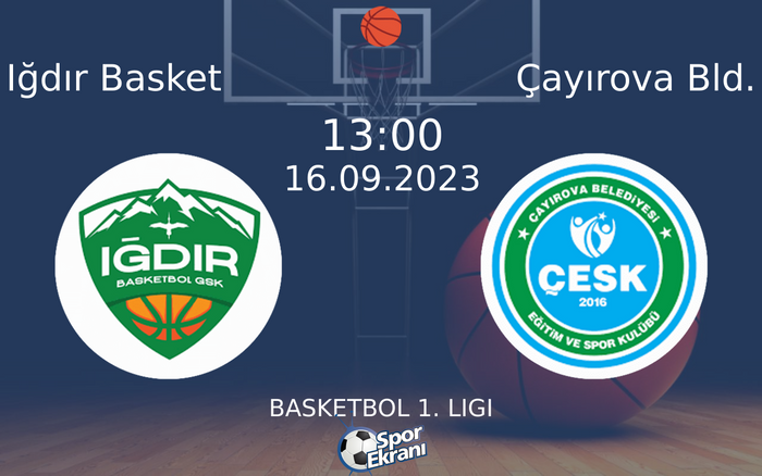 16 Eylül 2023 Iğdır Basket vs Çayırova Bld. maçı Hangi Kanalda Saat Kaçta Yayınlanacak? 16 Eylül 2023 Iğdır Basket vs Çayırova Bld. maçı Hangi Kanalda Saat Kaçta Yayınlanacak?