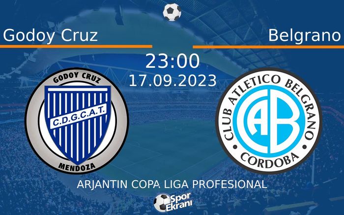 17 Eylül 2023 Godoy Cruz vs Belgrano maçı Hangi Kanalda Saat Kaçta Yayınlanacak? 17 Eylül 2023 Godoy Cruz vs Belgrano maçı Hangi Kanalda Saat Kaçta Yayınlanacak?