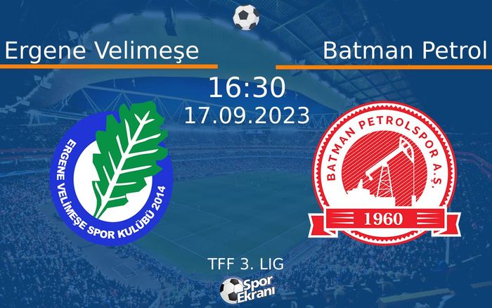 17 Eylül 2023 Ergene Velimeşe vs Batman Petrol maçı Hangi Kanalda Saat Kaçta Yayınlanacak? 17 Eylül 2023 Ergene Velimeşe vs Batman Petrol maçı Hangi Kanalda Saat Kaçta Yayınlanacak?