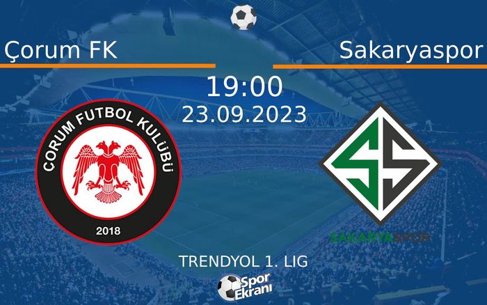 23 Eylül 2023 Çorum FK vs Sakaryaspor maçı Hangi Kanalda Saat Kaçta Yayınlanacak? 23 Eylül 2023 Çorum FK vs Sakaryaspor maçı Hangi Kanalda Saat Kaçta Yayınlanacak?