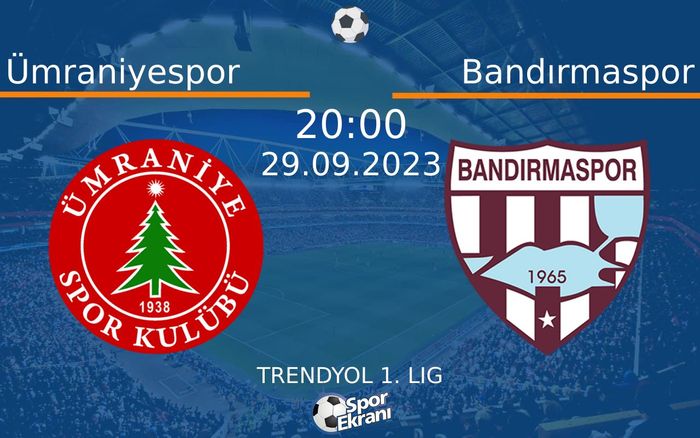 29 Eylül 2023 Ümraniyespor vs Bandırmaspor maçı Hangi Kanalda Saat Kaçta Yayınlanacak? 29 Eylül 2023 Ümraniyespor vs Bandırmaspor maçı Hangi Kanalda Saat Kaçta Yayınlanacak?
