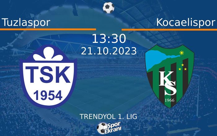21 Ekim 2023 Tuzlaspor vs Kocaelispor maçı Hangi Kanalda Saat Kaçta Yayınlanacak? 21 Ekim 2023 Tuzlaspor vs Kocaelispor maçı Hangi Kanalda Saat Kaçta Yayınlanacak?