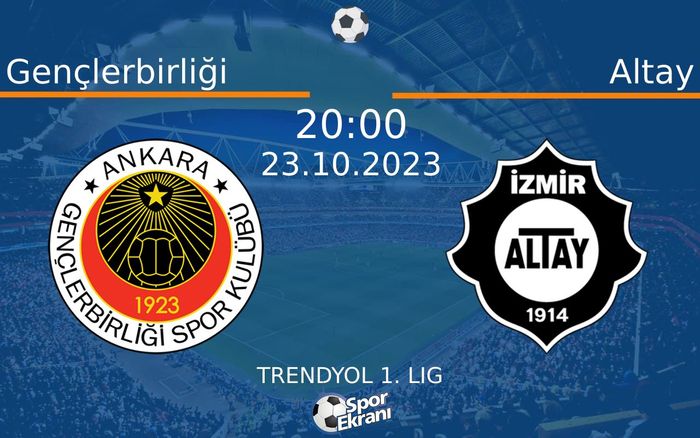 23 Ekim 2023 Gençlerbirliği vs Altay maçı Hangi Kanalda Saat Kaçta Yayınlanacak?