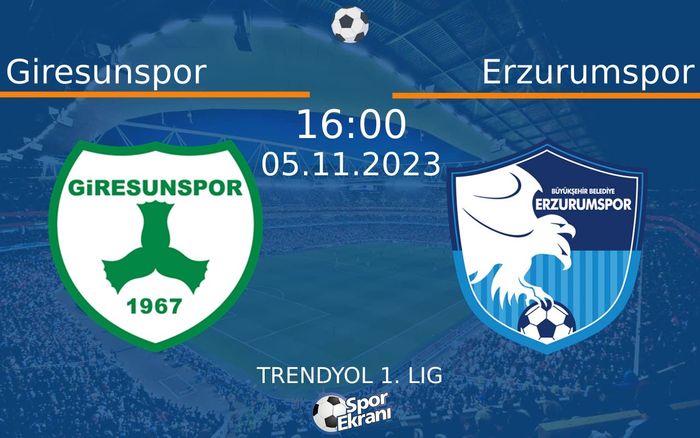 05 Kasım 2023 Giresunspor vs Erzurumspor maçı Hangi Kanalda Saat Kaçta Yayınlanacak? 05 Kasım 2023 Giresunspor vs Erzurumspor maçı Hangi Kanalda Saat Kaçta Yayınlanacak?